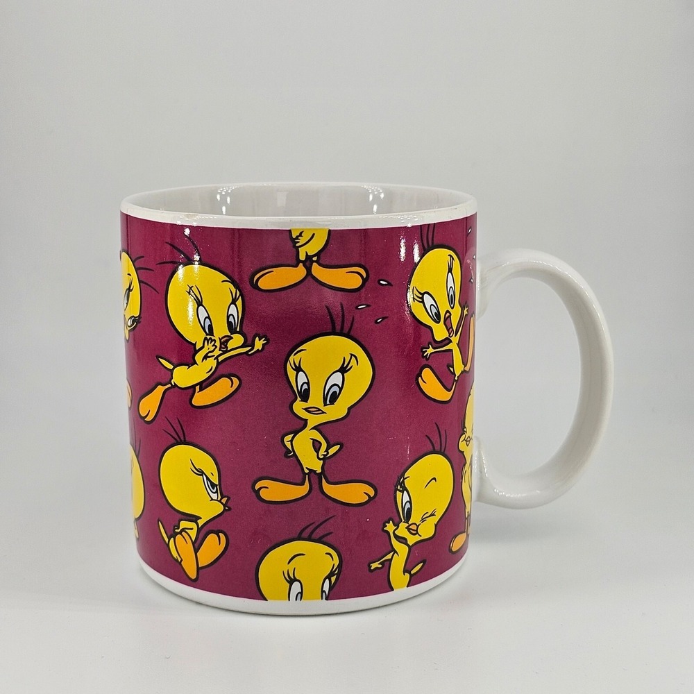 Vintage Tweety‎ Bird Mug 1994 Warner Brothers All Over Print